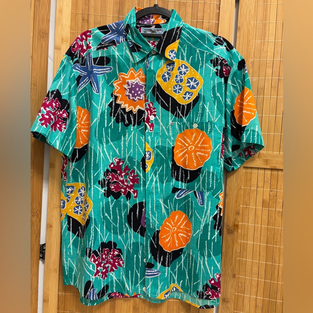 New Man Colorful Ocean Patterned Men's Shirt